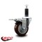 Service Caster 3.5'' Maroon Poly Swivel 1-1/8'' Expanding Stem Caster Total Lock Brake SCC-EXTTL20S3514-PPUB-MRN-118 - alternate 3